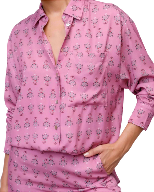 Chemise Pink Flower Of Sardinia